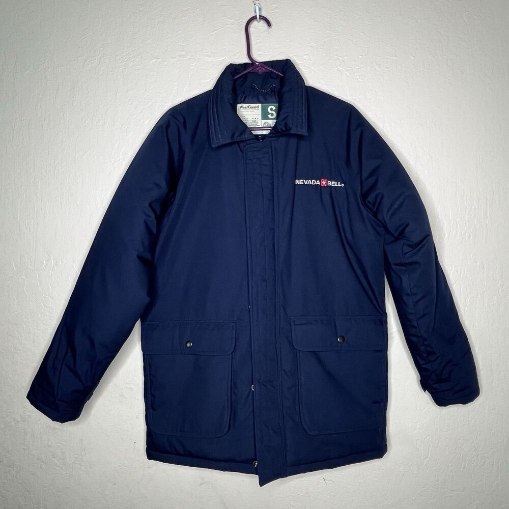 Vintage Wearguard NEVADA BELL Blue Waterproof Jacket Men's Size Small